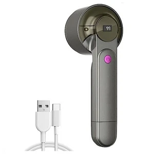 Fabric Shaver with LED Digital Display Black Removing Fuzz and Pill From4502 - Imagen 1 de 6
