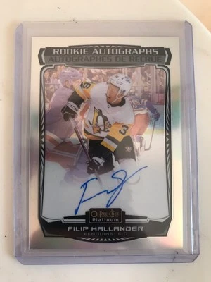 2023 OPC FILIP HALLANDER#R-FH ROOKIE AUTO.PLATINUM RAINBOW - Image 1 of 2