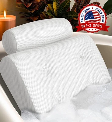 Almohada de baño: cojín de apoyo para cabeza, cuello y espalda para bañera NUEVO - Image 1 of 4