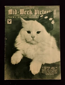 Mid-Week Pictorial Magazine Jan. 20, 1934 Crowned Head of Cat  New York Times - Picture 1 of 2