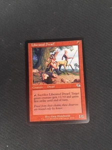 Magic The Gathering JUDGMENT LIBERATED DWARF red card MTG - Picture 1 of 2