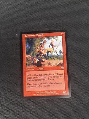 Magic The Gathering JUDGMENT LIBERATED DWARF red card MTG - Image 1 of 2