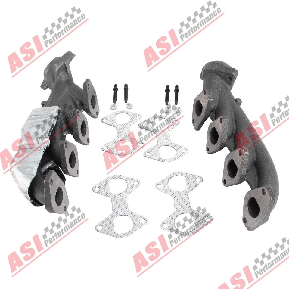 2Pcs, Exhaust Manifolds Driver &Passenger Side for 2004-09 Ford F150 Expedition Foto 1 de 4