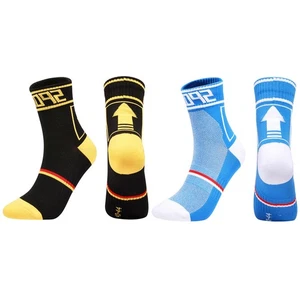2 Pairs Cycling Socks Road Riding Bicycle Bike Sports Ankle Socks XC Blue Black - Picture 1 of 7