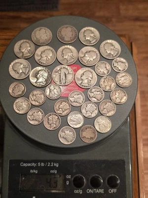 $5 Face Value 90% Silver Coins 32 Diff 1901-1962 Weight 4.275 oz - Image 1 of 4
