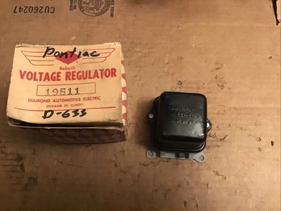 Regulador de tensão Pontiac 1963-68 reconstruído novo Delco  - Imagem 1 de 4