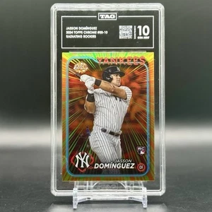 2024 Topps Chrome Radiating Rookies #RR10 Jasson Dominguez Rookie RC Tag 10 - Bild 1 von 4