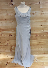 Bromley Brides Silver Bridesmaid or Prom Dress UK Size 14 BNWT