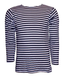 T-SHIRT MAGLIETTA MARINAIO TELNIASHKA PRODUZIONE RUSSIA COTONE 100% TAGLIA 50 - Imagen 1 de 4