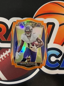 2020 Panini Select Devin Duvernay Orange Prizm Die Cut Premier Level Rookie Card - Bild 1 von 2