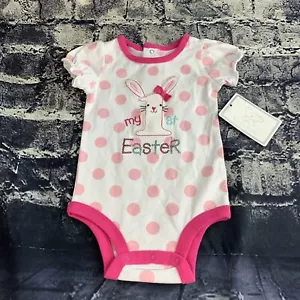 Koala Baby 3-6 Month "My 1St Easter" One-piece Bodysuit Sequins - Picture 1 of 6