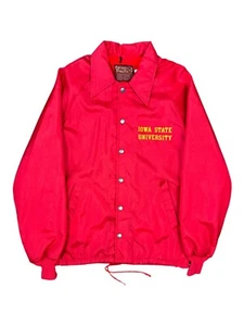 Vintage 80’s Iowa State University Coaches Track Jacket Small Collegiate Pacific - Picture 1 of 6