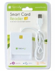 Smart Card Reader / Chipkartenleser mit USB 2.0 Kabel TECHly®  I-CARD-CAM-USB2TY - Bild 1 von 3