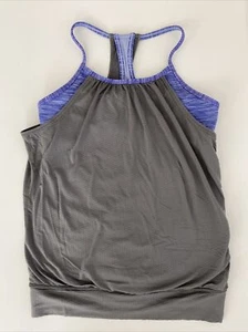 ivivva Sz 12 Double Dutch Tank Top Athletic Grey Purple - Picture 1 of 7