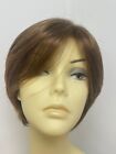 lace front mono part bob gl8/29 Coffee Brown with Soft Ginger Highlights