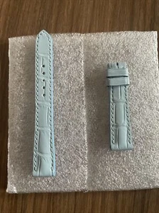 New Authentic Roger Dubuis Blue 14-12mm Leather Strap (M) - Picture 1 of 8