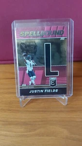 2022 Panini Donruss Elite Justin Fields Spellbound L Pink - Picture 1 of 2