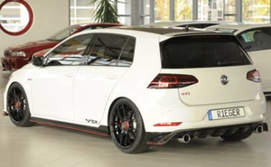 Juego de faldones laterales Rieger CUP ROJO para VW Golf 7 GTI TCR faldones listones ABS - Imagen 1 de 8