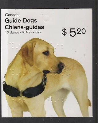 CANADA BOOKLET BK374, GUIDE DOGS, HAS RAISED BRAILLE DOTS, NO 2266 - Image 1 of 2