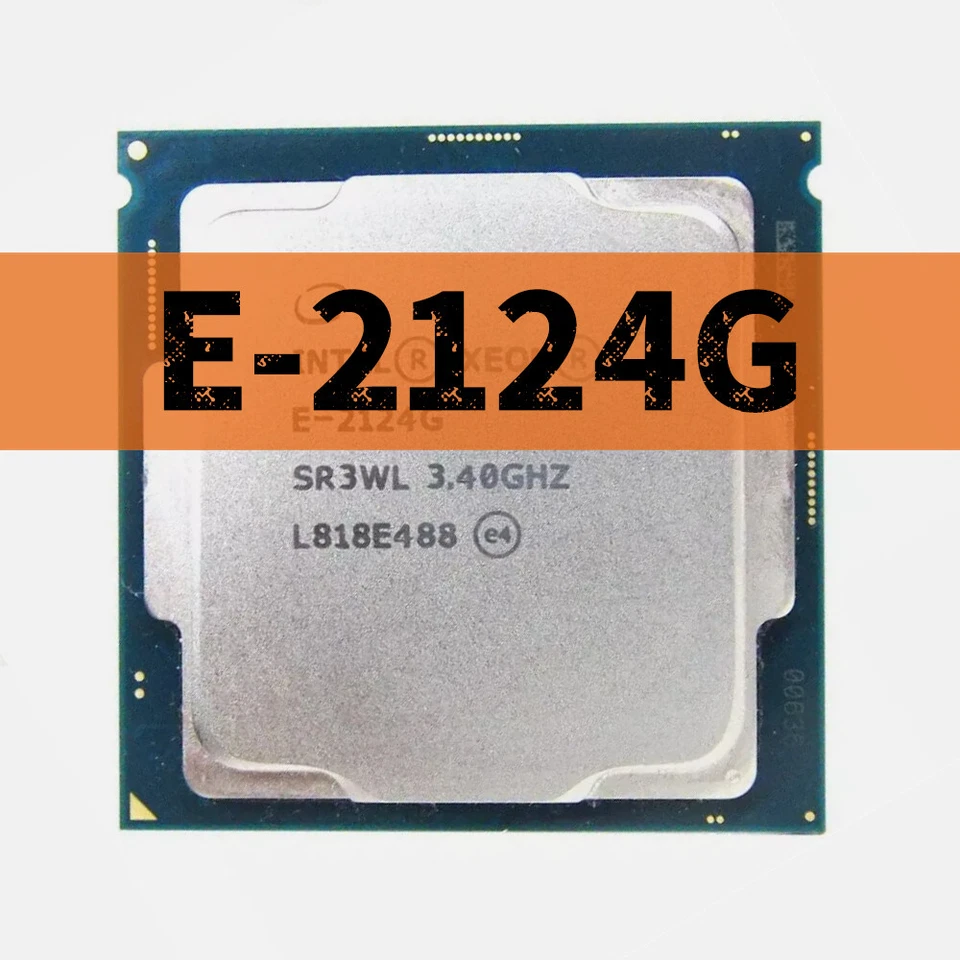 Intel Xeon E-2124G SR3WL 3.40GHz 4 Cores 71W LGA1151 CPU processor - Image 1 of 1