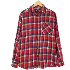 Vintage SwedTeam Camisa Rojo de Cuadros Franela Baumwollholzfäller Io7 Talla M - Imagen 1 de 7