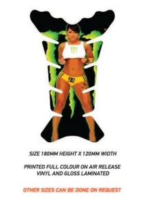 Motorcycle Fuel Tank Protector Sticker Graphic Decal Laminated TG04 - Picture 1 of 1