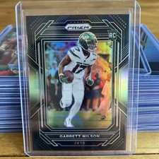 Garrett Wilson Rookie RC Prizm Black 2022 Chronicles Card PB-12 New York Jets