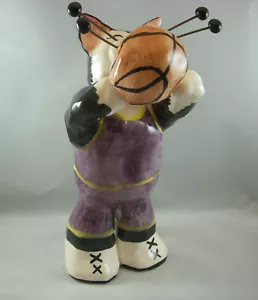 Annaco Creations Retired Whimsiclay SPORTS CAT BASKETBALL by Lacombe 24006 NIB - Picture 1 of 5