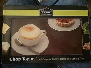 Tabla de cortar Gourmet Traditions Chop Topper vidrio templado vino y queso nueva en caja - Imagen 1 de 3