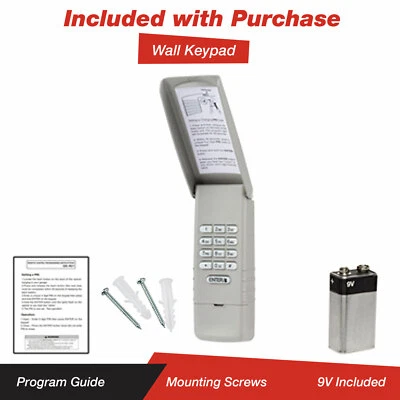 For LiftMaster 877LM Wireless Garage Door Keyless Entry Keypad Yellow Learn - Image 1 of 2