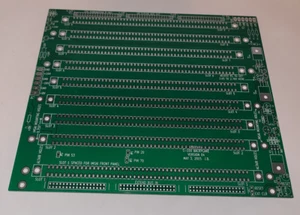 S-100 backplane motherboard bare PCB 9 slot (for Altair/IMSAI) - Picture 1 of 2