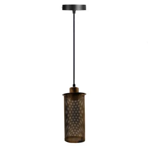 Vintage Industrial Ceiling Pendant Light Metal Cage Lampshade Hanging Retro Lamp - Picture 1 of 15