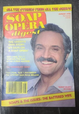 SOAP OPERA DIGEST Magazine August 1978 Hal Linden (Barney Miller) Deidre Hall - Image 1 of 2