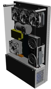 OPEN PC case F-CASE 7 ATX RAL / test bench / RAW HARDWARE/ Wall mounting - Zdjęcie 1 z 13
