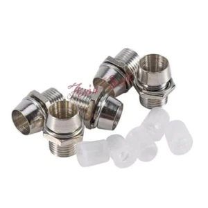 10pcs 5mm LED Holder Base Bezel Surround Panel Mount Metal Silver Socket - Bild 1 von 1