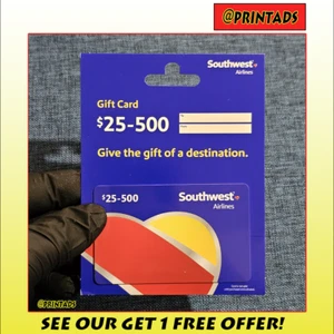 Southwest Airlines $0 Value Unused Collectible Gift Card - Picture 1 of 1