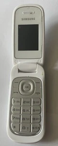 Retro 2000s Samsung GT E1270 - GSM White Mobile Fold / Flip Phone (Untested) - Zdjęcie 1 z 3