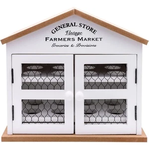 16 Egg Wooden 'General Store' House Home Egg Storage Holder Kitchen Accessory - Picture 1 of 11