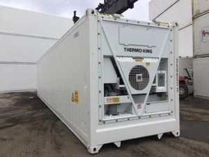 40 Fuß HighCube Kühlcontainer, ThermoKing Aggregat Tiefkühler Reefer Kühlzelle - Bild 1 von 12