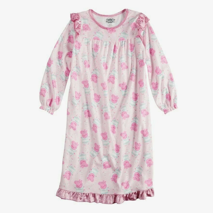 Camisón tipo franela hasta el tobillo Peppa Pig talla 4/5 - 6/6X - 7/8 nuevo con etiquetas $36Rv Foto 1 de 3