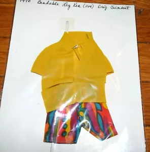 Muñeca Ken #1124 Original Shorts y Top Vintage Buen Aspecto Pierna Curvada ~ Años 70 - Imagen 1 de 2