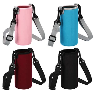 4pcs 65x155mm Water Bottle Sling Bag Insulated Bottle Holder Carrier 4 Colors - Picture 1 of 6