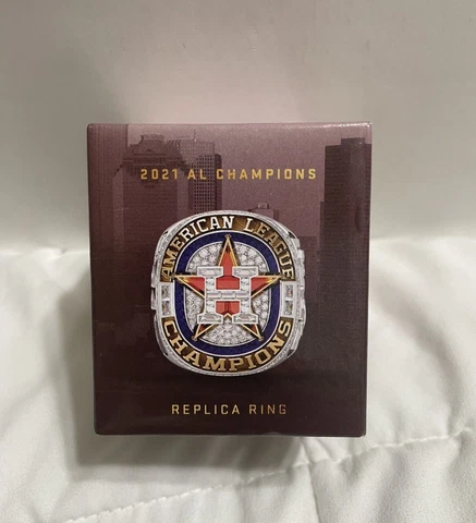 2021 AL Championship Replica Ring Jose Altuve Brand New Promotion Stadium MLB Cover