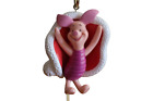 Noma Winnie the Pooh Piglet in Giant Santa Hat Blanket Christmas Ornament 3.5