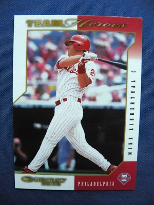 2003 Donruss baseball Team Heroes GLOSSY Mike Lieberthal  Phillies #385 - Image 1 of 2