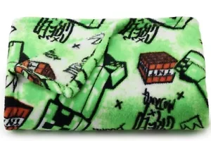 MANTA DE CAMA GRANDE DE FELPA SUAVE IMPRESA MINECRAFT 46""X60"" ¡NUEVA! - Imagen 1 de 2