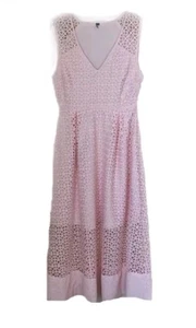 ST Studio Midikleid Pink Square Latticed - Blush Pink. Größe: 12uk (M) UVP 45£!! - Bild 1 von 4