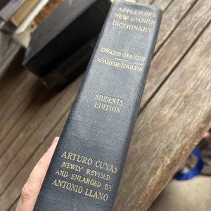 Antique Book Appleton's New Spanish Dictionary Student Edition 1940 - Picture 1 of 6