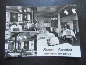AK Schöna,Sächsische Schweiz,Konsum Gaststätte,um 1969 - Bild 1 von 1