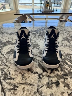 Nike Air Jordan VI Retro Golf, Oreos, Talla 10.5 Hombres Zapatos de Golf Negro/Blanco Foto 1 de 4